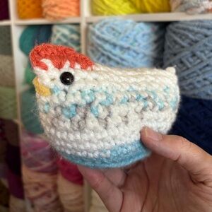 Handmade Crochet mini Chicken Plush